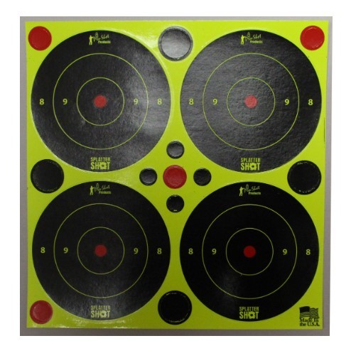 PROSHOT 3IN GREEN SPLATTER SHOT BULLSEYE WITH PASTERS 3B-GREEN-48 - Taurus Savings